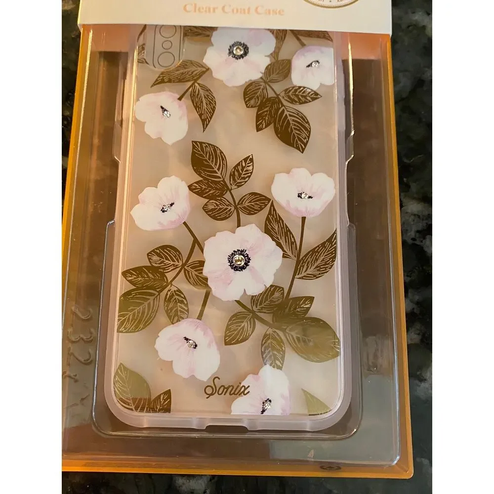 New Sonix Clear Coat Case For iPhone Xs Max Floral Flower Drop Test Certified